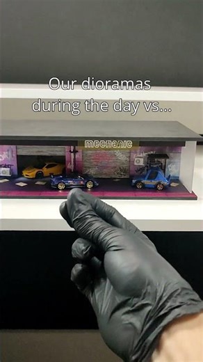 Everything is better at night #gaming #carculture #cars #diorama #modelling #neonlights