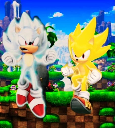 hyper Sonic vs Sonic the hedgehog #hypersonic #vs #sonic #sonicthehedgehog #edit #shorts