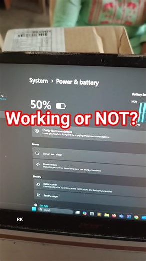 Acer Laptop Charging Adapter Testing Working👍 or NOT 🚫..? let me know in the comments 💻🔌🔋#shortsfeed