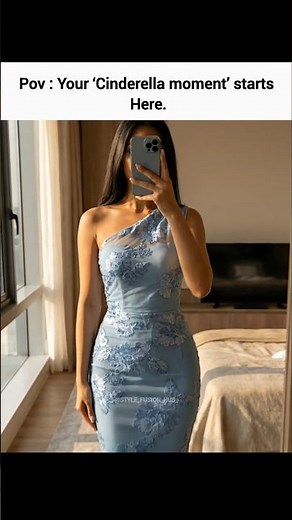 This Dress Feels Like a Real-Life Cinderella Moment ✨💙#CinderellaMoment#FairytaleDress