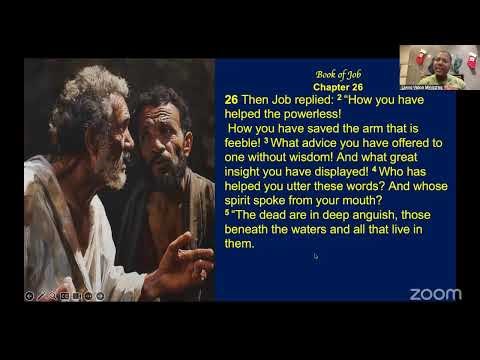 Living Vision Ministries Bible Study. Dr. Anthony Williams on The Book of Job Chapter 26