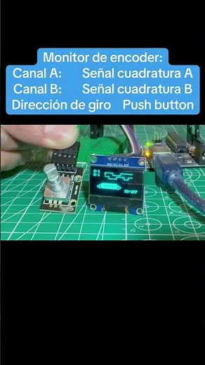 Monitor de encoder en OLED #arduino #maker#diy #electronica #education