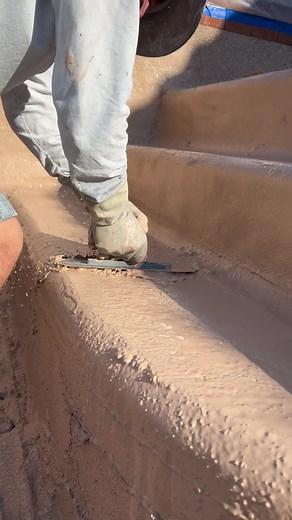 Stunning Sandy Beach Color Pool Plastering