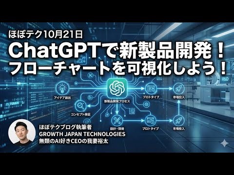 ほぼテク #403 ｜ChatGPTで新製品開発プロセスのフローチャートを可視化しよう！