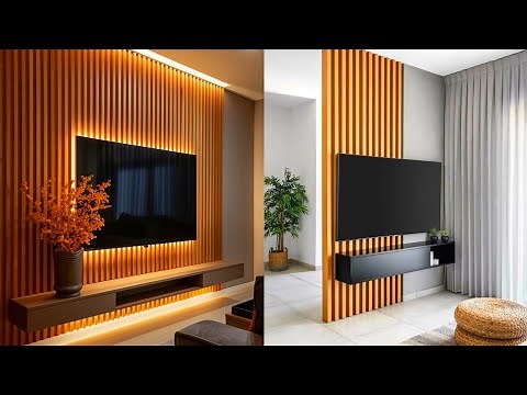 Wall Panel TV Unit Design | LCD TV Wall Panel Design | PVC Wooden Wall Panels|Living Room TV Cabinet