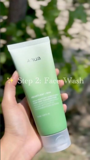 💚 Step 2: Facewash Anua Heartleaf Deep Cleansing Foam