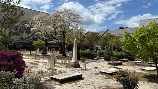 See historic St. James Cemetery in downtown Wilmington