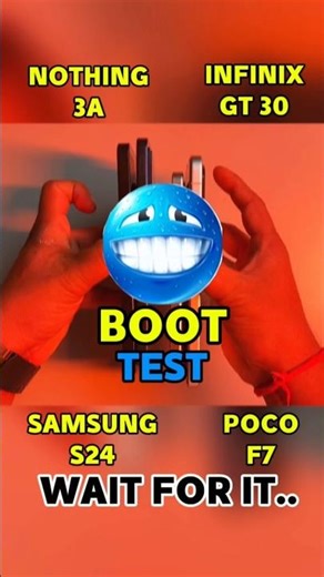 ⚡ POCO F7 vs NOTHING 3A vs INFINIX GT 30 vs SAMSUNG S25 | Ultimate Boot Speed Test! 🚀