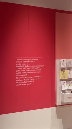 Our brilliant Young Volunteers have put together a fantastic video tour of the exhibition, giving you a sneak peek at what’s waiting for you when you visit. Come along to play, create and connect in this interactive, colourful and joy-filled space. ▶ Watch now and plan your visit: https://thebowesmuseum.org.uk/exhibitions/pippa-hale-pet-project/ | The Bowes Museum