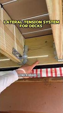 Deck Building #remodel #diy #contractor installing the deck lateral tension system #howto #tools