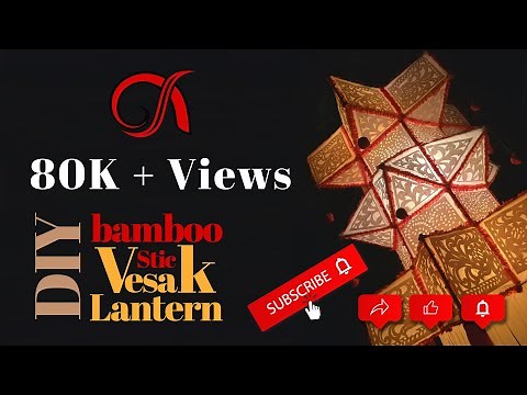 DIY Bamboo Stick Vesak Lantern in Sri Lanka | (Part -01)