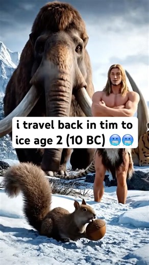i travel back in time to Ice Age Collision Course (10,000 BC)