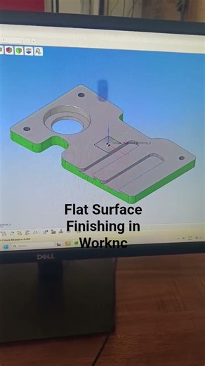 Flat Surface Finishing in Worknc Programming Software #worknc