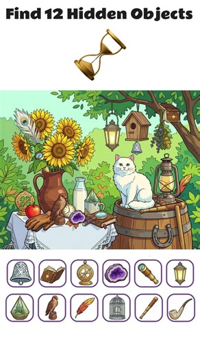 Find 12 Hidden Objects Before Time Runs Out! ⏳ #shortsfeed #shorts #viral