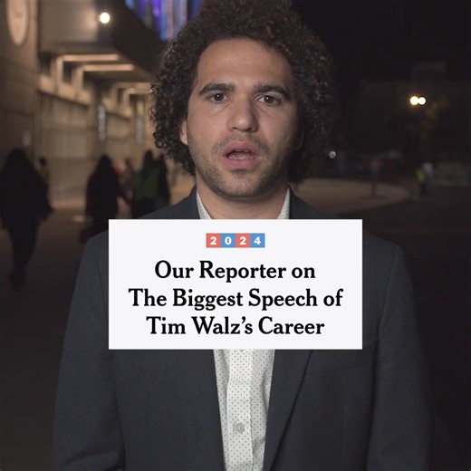 Tim Walz kept his speech at the Democratic Convention short, and, even as he introduced himself to millions of Americans for the first time, heeded the cardinal rule of VP protocol: never upstage the boss. Our reporter analyzes the biggest speech of Walz’s career. https://nyti.ms/46V96Fq | The New York Times