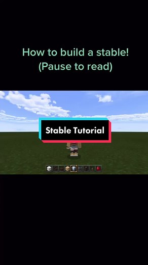 How to Build a Stable for Horses in Minecraft