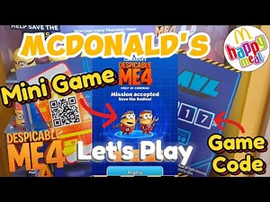 Mcdonald's Happy Meal Despicable Me 4 Movie Mini Game
