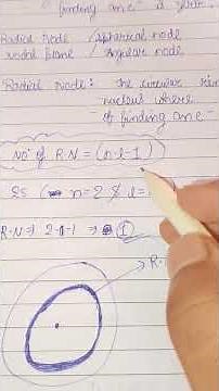 explanation of concept of nodes in class 11 jee preparation