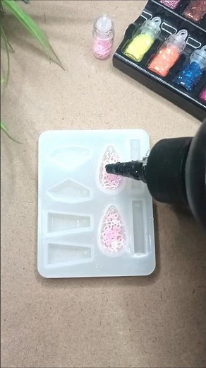 How to Make Stunning Resin Earrings at Home 🌸 #shorts #diy