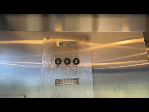 TK Hydraulic Elevator at I-485/South Boulevard Station- Charlotte, NC, USA