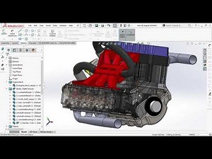 Running a 6 Cylinder Four-Stroke Internal Combustion Engine in SolidWorks