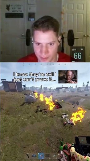 I know the Red jacket Rust players are evil… #rust #redjacket #rustrage #attackheli #vanillarust