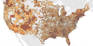 Interactive maps show COVID-19 in each U.S. county