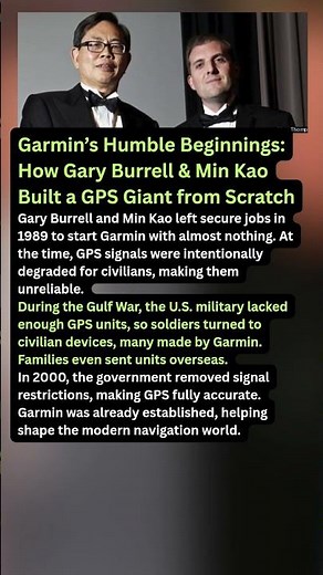 Garmin’s Humble Beginnings: How Gary Burrell & Min Kao Built a GPS Giant from Scratch