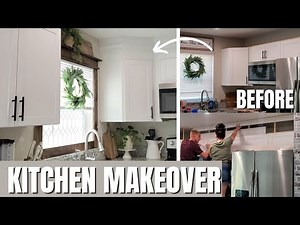 DIY Kitchen makeover on a budget. Farmhouse kitchen makeover ! Creating My dream kitchen on a budget