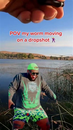 Roboworm busting out moves for those bass 😂 #fishing #shorts