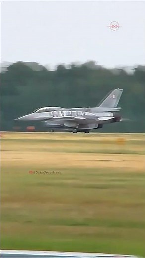 Super Fast! F-16 Fighting Falcon Takeoff Causes a Stir!