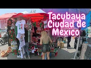 Tacubaya Ciudad de México 4K Walking Tour