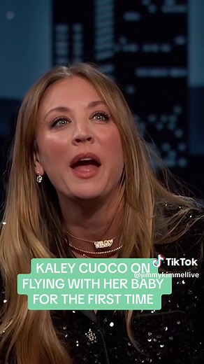 Kaley Cuoco Baby's First Flight Experience