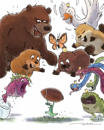 No refs, just pond rules 🏈 See Disney and Pixar’s #Hoppers only in theaters March 6! Art by John Cody Kim (Hoppers Story Supervisor) | Yosemite Cinema