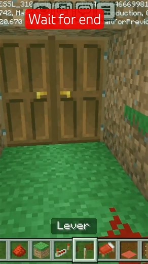 minecraft door seret making #minecraft