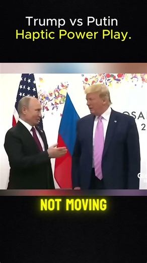 Trump vs. Putin: The "Haptic Power Play" Backfired 🥶 #shorts