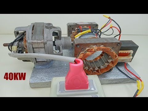 How to make 40KW free energy generator infinity coil 240V free electricity transformer