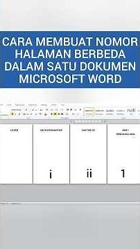 Cara Membuat Nomor Halaman Berbeda Dalam Satu Dokumen Microsoft Word | Hapus Halaman Cover Skripsi