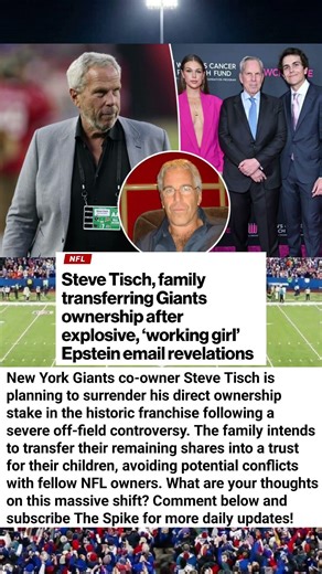 Giants Co-Owner Relinquishing Direct Ownership Stake! 🏈 #Giants #NFL
