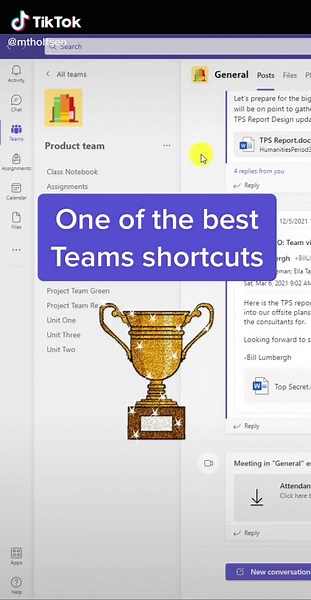 One of my faves 🏆 in #MicrosoftTeams #officetips #Microsoft #techtips #learnontiktok #teachertdchtiops #teachersoftiktok