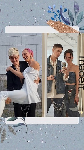 GIALU (they/he) on Instagram: "T4T Glow-up together 💜 Fyi: We have just been dating since mid of 2023 (so over a year now), but have been friends since around the beginning of 2022 🫂 Tbh, we both never thought to end up with another genderqueer person (a lot of internalised transhostil*ty). And here we are 🫂 Our t4t relationship really helps us heal 🫂 obviously sometimes it is really exhausting to heal all the past & present experiences / feelings. It takes time a