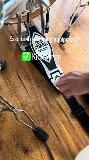 Kickstrap - essential recording gear. Stop kick drum slide #kickstrap #drumming #drumslide
