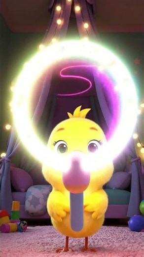 Why Did Pippy the Chick Buy a Spinning Light Wand? The Twinkliest Day Ever! 🌈🐥💫 #ai #shorts #cute