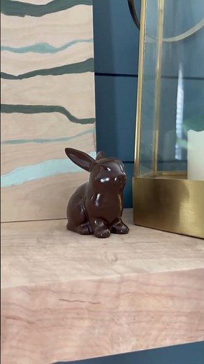 How to make faux chocolate bunny decorations for easter!