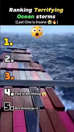 Ranking the most terrifying ocean storms 😱💀