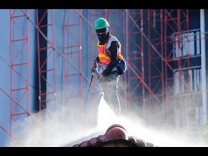 How to clean concrete and pool cages #howto #poolcage #cleanconcrete #pressurewash