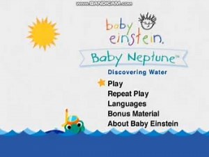 Baby Einstein: Baby Neptune Discovering Water 2004 DVD Menu