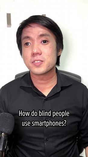 How do blind people use smartphones? 😲 #blind #blindness #disability #disabilitytiktok #disabled #lowvision #edutok #assistivetech #assistivetechnology #assistivedevice #apple #iphone #iphonetricks #iphonetips #iphonelife #ios #screenreader #tech #techtok #techtok #techtoktips #techforgood