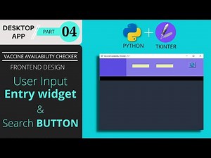 ✅ #04 User input via entry widget and create a button in GUI | Desktop app using Python and Tkinter