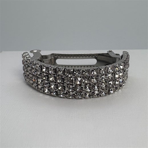 Clear Rhinestone Hair Clip, 4 Row Hair Barrette, Clear Bridal Hair Accessory, Crystal Hair Clip - Etsy